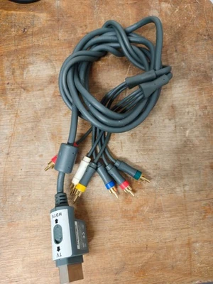 Official Genuine Xbox 360 Component HD AV Cable Grey For Microsoft Xbox 360 - Image 1 of 4