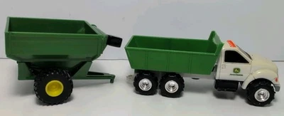 ERTL John Deere 4" Die cast & Plastic Dump Truck & Trailer  - Image 1 of 4