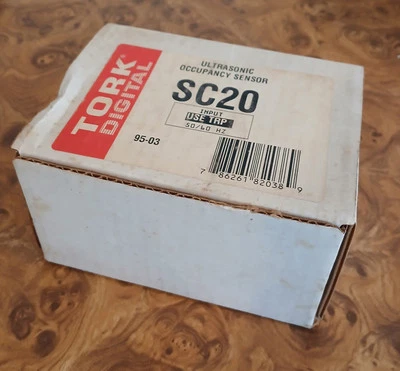 TORK Digital SC20 Ultrasonic Occupancy Sensor. White. New in box. Free Shipping - Image 1 of 4