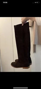 Zara Leather Boots Size 5 - Picture 1 of 10