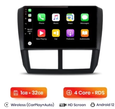 RADIO 2 DIN 9" PER SUBARU FORESTER IMPREZA ANDROID  BLUETOOTH WI-FI NAVIGATORE - Immagine 1 di 4