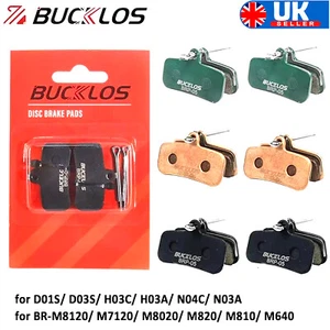BUCKLOS BRP-05 Disc Brake Pads 4 Pistons MTB for SHIMANO TEKTRO SRAM D01S D03S - Picture 1 of 12