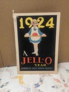 1924 "A Jell-O Year" w/ Lovely Colored Pictures of Each Month & Recipes * - Picture 1 of 13