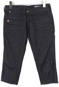 G-Star Shipmate Cropped Shorts Damen W29 Dehnbar Dunkelblau Zip Fly Denim - Bild 1 von 8