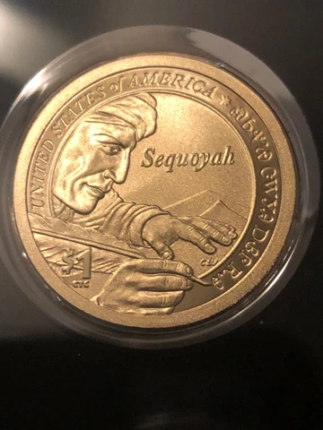 Sacagawea / Sequoyah Dollar 2017S 225th Anniversary Enhanced Uncirculated Coin Cover