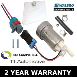 GENUINE WALBRO 530 LPH HIGH PERFORMANCE FUEL PUMP + INSTALL KIT F90000285 E85 - Picture 1 of 1