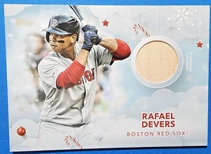 2020 Topps Holiday Relic Card WHR-RD Rafael Devers-Boston Red Sox - Picture 1 of 2