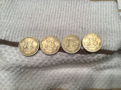 2003 Uganda 500 Shillings Coin Lot of 4 Cover