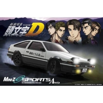 Kyosho 32635WBK MINI-Z AWD Toyota Sprinter Trueno AE86 White RTR Touring Car - Image 1 of 2