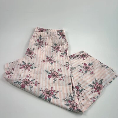 Victoria's Secret Lounge Cordón Rayas Floral PJ Bolsillo Pantalones Rosa XXL NUEVO CON ETIQUETAS Foto 1 de 4