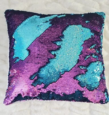 16" Sequence Throw Pillow PURPLE  / TEAL - Image 1 of 4