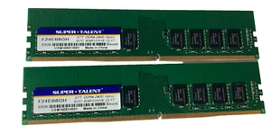 16GB 2x8GB Server Ram PC4-19200 DDR4 2400 DIMM Unbuffered 288Pin ECC F24EB8GH - Picture 1 of 3