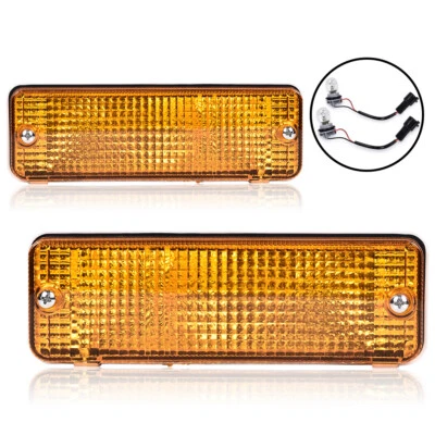 Turn Signal Light Fit For 84-88 Toyota Pickup Plastic Lens Left & Right Set of 2 — 第 1/4 张图片