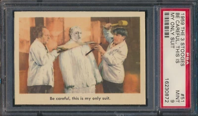 1959 FLEER THE 3 STOOGES #51 BE CAREFUL... PSA 9 MINT - Image 1 of 2