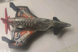Hot Wheels Black & Red Poison Arrow Police Plane/Jet Made in Malaysia 3” - Picture 1 of 4