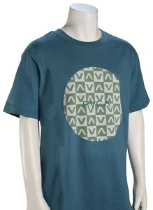 RVCA Boy's Motors T-Shirt - Cool Blue - New - Picture 1 of 1