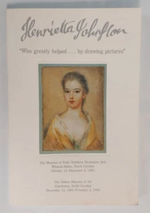 Henrietta Johnston Exhibition Catalog, Gibbes Museum of Art, Charleston, SC - Picture 1 of 9