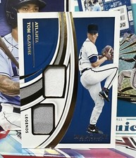 TOM GLAVINE 2021 IMMACULATE COLLECTION DUAL JERSEY CARD LDM-TG.#13/49