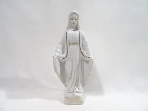 Antiker Aufsatz Jungfrau Porzellan und Vergoldung Christentum - Bild 1 von 8