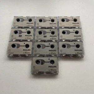 10x Philips LFH 0006 Micro Audio Cassette Tape Job Lot - 2x10 Minutes - Picture 1 of 5