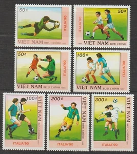 1989 Vietnam Briefmarken Weltmeisterschaft Fußball, Italien Scott # 2008-2014 postfrisch - Bild 1 von 1
