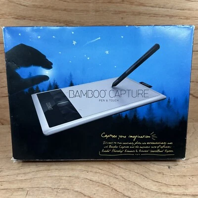 Wacom Bamboo Capture Digital Photo Editing Tablet Drawing CTH470 Complete in Box - Image 1 of 4