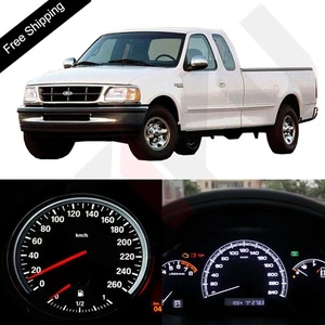 White LED Dash Gague Cluster Instrument Lighting Kit Fits 1999-2004 Ford F-150 - Picture 1 of 8