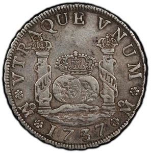 Mexico Philip V 4 Reales 1737 Mo-MF PCGS XF-45. Mexico City, Very Nice PQ Item! - Picture 1 of 7