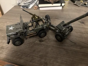 Call of Duty Mega Bloks Construx Infantry Scout WW2 Jeep FDY77 Used No Box - Picture 1 of 5