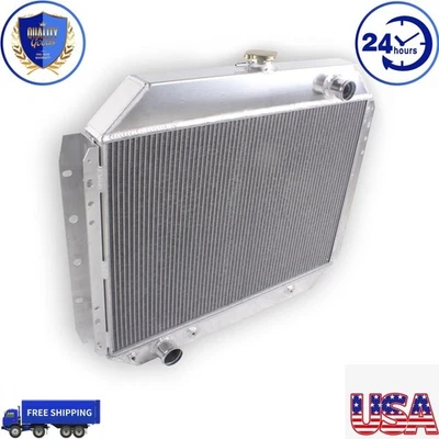 For 1966-1979 1977 Ford F-Series F100 F150 F250 F350 4 ROW RADIATOR Bronco 400 Foto 1 de 4