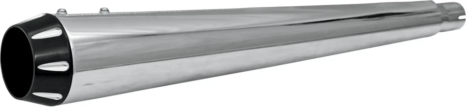 Bassani Xhaust - BELMR - Tapa de extremo - Negro - Acanalado - Megáfono Foto 1 de 1