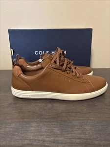 Cole Haan Grand Plus Crosscourt C36924 Sneakers Mens Size 10 British Tan Leather - Picture 1 of 6