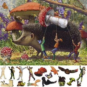 WOODEN Jigsaw Puzzle ~ MAJESTIC HARVEST ~ FOXSMARTBOX~ 487 pieces ~ Gift Quality - Picture 1 of 5