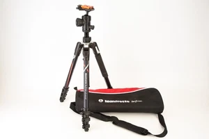 Manfrotto Befree Advanced 4 Section Tripod with Ball Head & Case Near Mint V29 - Picture 1 of 7
