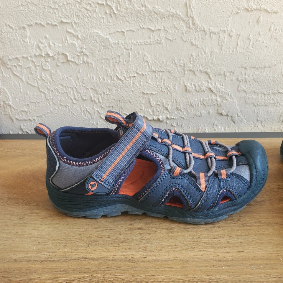 Sandalia Senderista Merrell Hydro H2O Niños Talla 1 Agua Atlética Azul Naranja Caimanes Foto 1 de 4