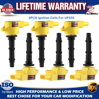 Paquete de 6 bobinas de encendido para UF535 Mercedes-Benz C300 SL550 GL450 E350 E550 3,5 L 5,5 L Foto 1 de 4