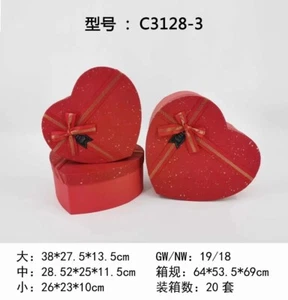 US Seller Red Heart Shaped Valentine's Day Gift Box Candy Boxes Florist Bouqu... - Picture 1 of 5