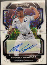 NM-MT!! Reggie Crawford #12/50 2022 Panini Prizm Draft Picks, White Disco Auto