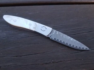 Damascus Hunting Knife. Rob Podesta Custom knives. - Picture 1 of 6
