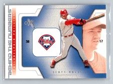 2002 Fleer E-X Behind the Numbers #24BN Scott Rolen Philadelphia Phillies