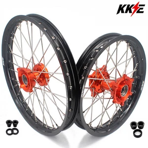 KKE 17/14 Wheels for 2025 KTM85 SX /Husqvarna TC 85 Orange Hubs Mini Rims - Picture 1 of 12