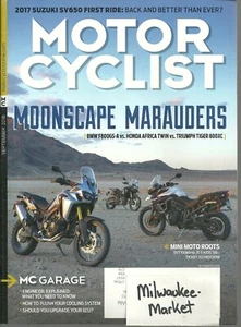 Motor Cyclist September 2016 BMW F800GS-A Honda Africa Twin Triumph Tiger 800XC - Picture 1 of 1