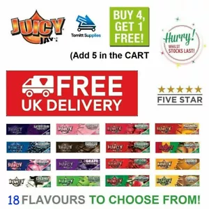 More details for juicy jays king size slim fruity flavoured rolling papers rizla skins 18