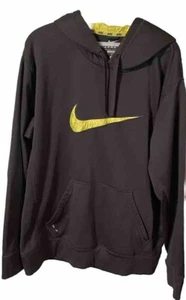 Nike Hoodie Mens Large Gray Therma Fit Hooded Sweatshirt Sz Large. T30 - Picture 1 of 5