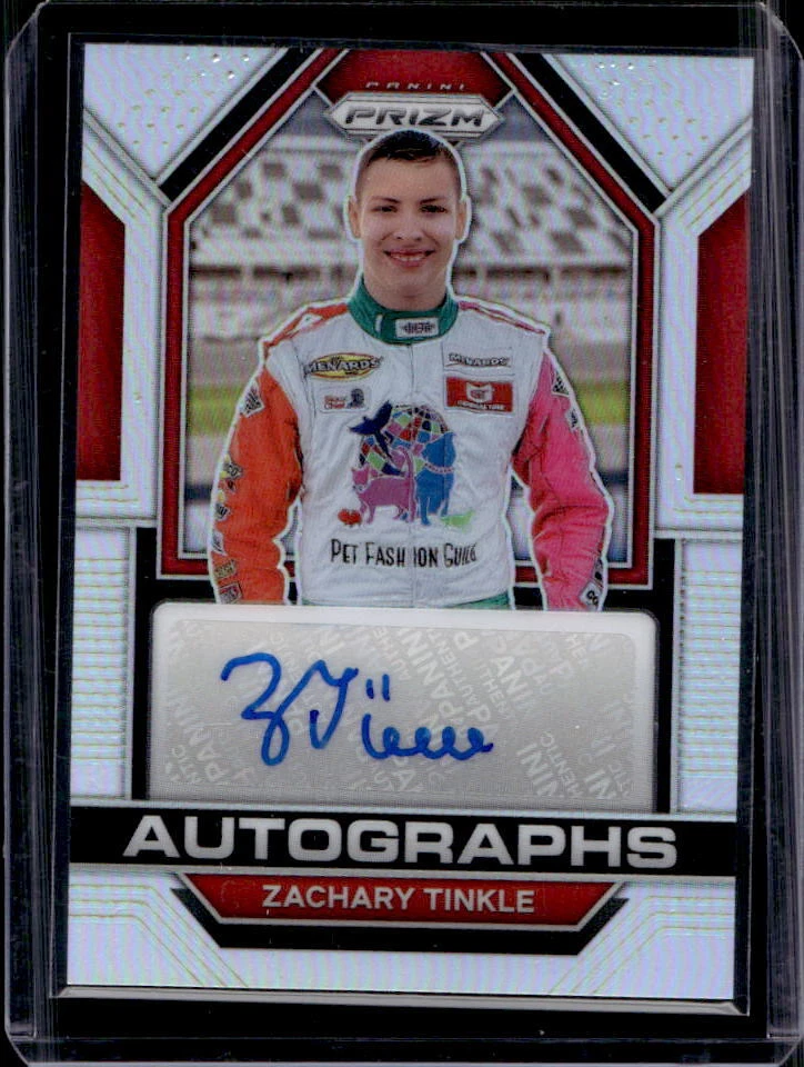 2023 Prizm Racing Zachary Tinkle Silver Prizm Auto Autograph #A-ZTK