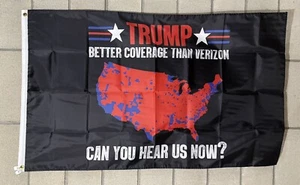 Donald Trump Ganó Cobertura Mapa Bandera ENVÍO GRATUITO EE. UU. Vance Republicano MAGA Letrero 3x5' - Imagen 1 de 1