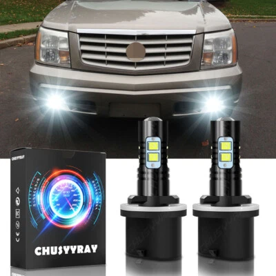 For Cadillac Escalade EXT 2002-04 06 2pc 880 LED Fog Lights Beam Bulbs White - Image 1 of 4