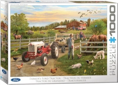 Farmer's Ford Tractor 1000 Piece Jigsaw Puzzle Eurographics New - Image 1 of 2