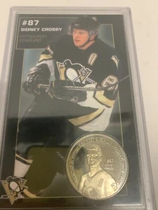 Sidney Crosby Youngest Player To Score 100 Points Card And Coin - Picture 1 of 3