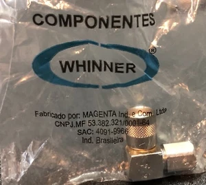 Whinner R/A TNC Connector PN 4091-9966 For 4mm Spinner Coax 10 Piece Lot - Picture 1 of 7